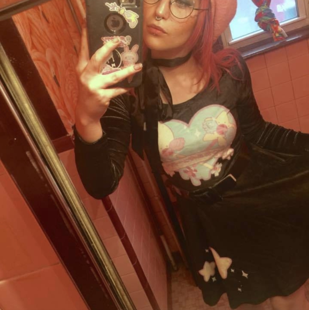 Kawaii Goods Magical Cutie Black Velvet Dress